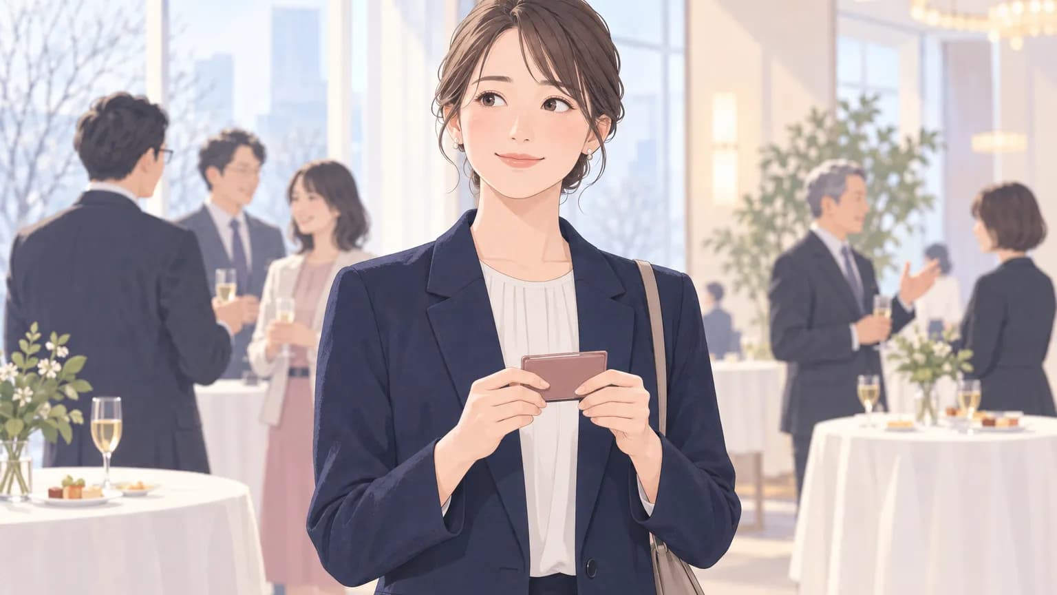 賀詞交換会のマナー 初めて出る人の服装、名刺、会話の入り方